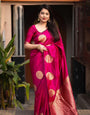 Radiant Hot Pink Soft Silk Weaving Saree