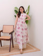 Ratatouille Blush Pink Pure Cotton Floral Printed Kurta Set