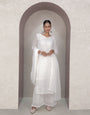 Lassitude White Georgette With Chikankari Embroidery work Suit Set