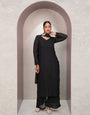 Tremendous Black Georgette With Chikankari Embroidery work Suit Set
