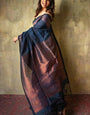 Dynamic Navy Blue Soft Silk Weaving Saree