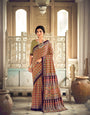 Pure Malai Cotton Ajrakh Saree