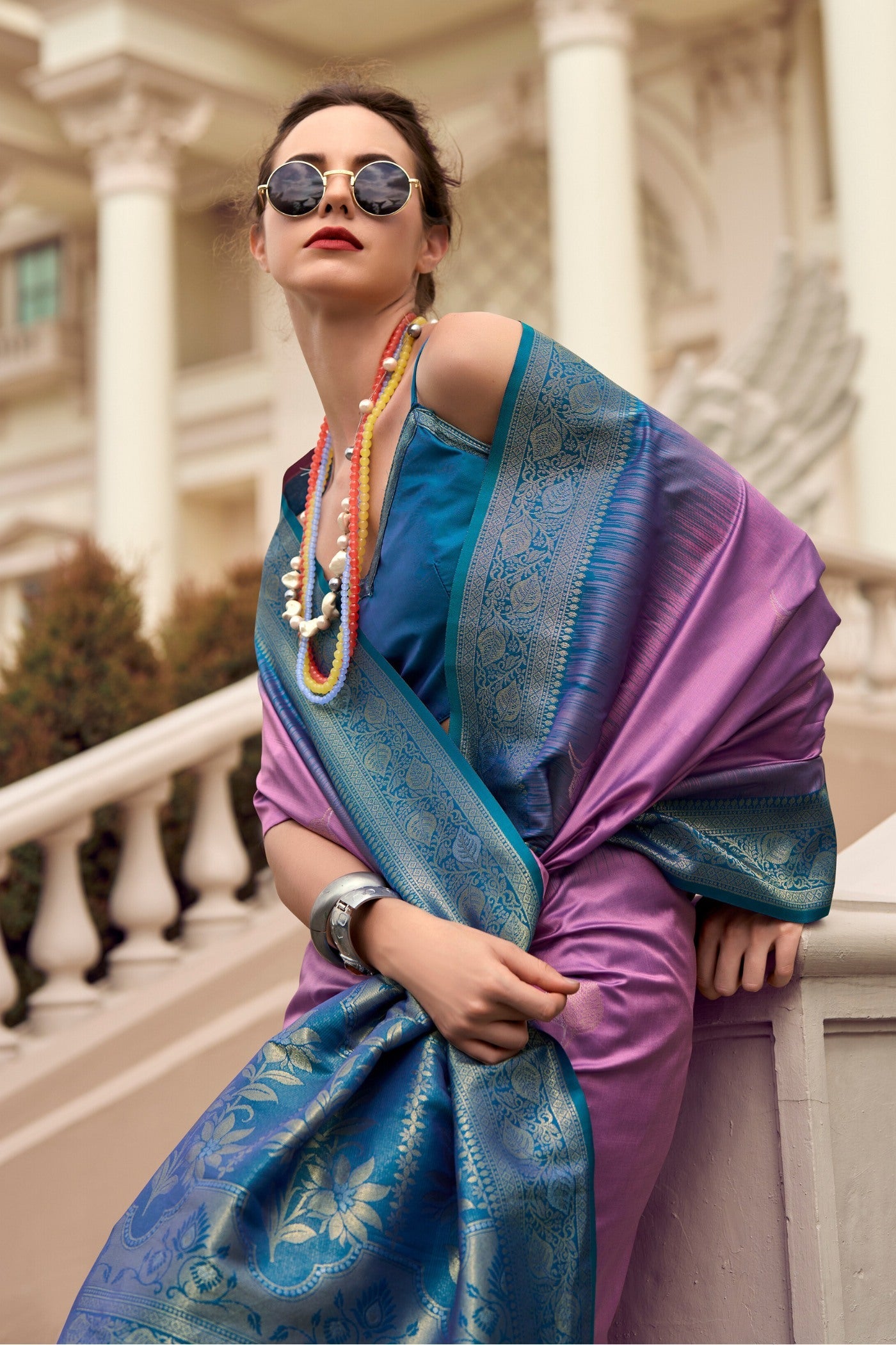 Mango Mulberry Pure Touch Soft Silk Weaving Saree