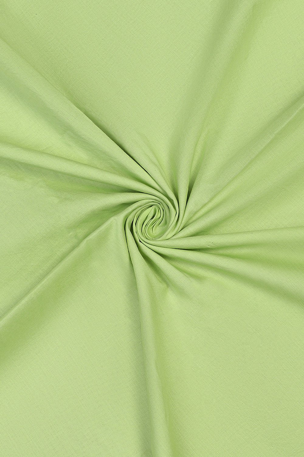 Parrot Green Pure Soft Muga Cotton Flower Weaving Unstitched Dress Material