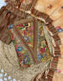 Dark Sand Zarna Silk Heavy hand work Suit Set