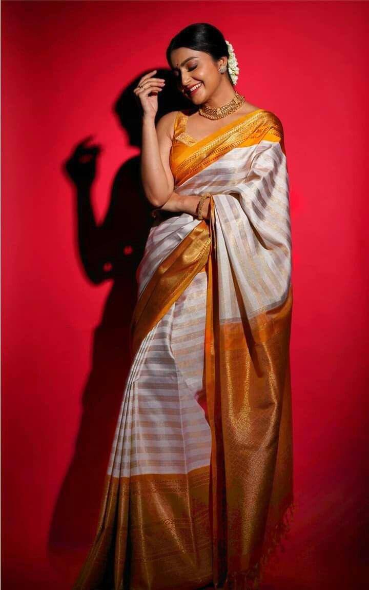 Charming Beige Soft Lichi Silk Weaving Saree