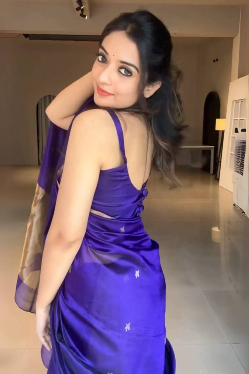 NAVY BLUE SOFT LICHI SILK WEAVING SAREE