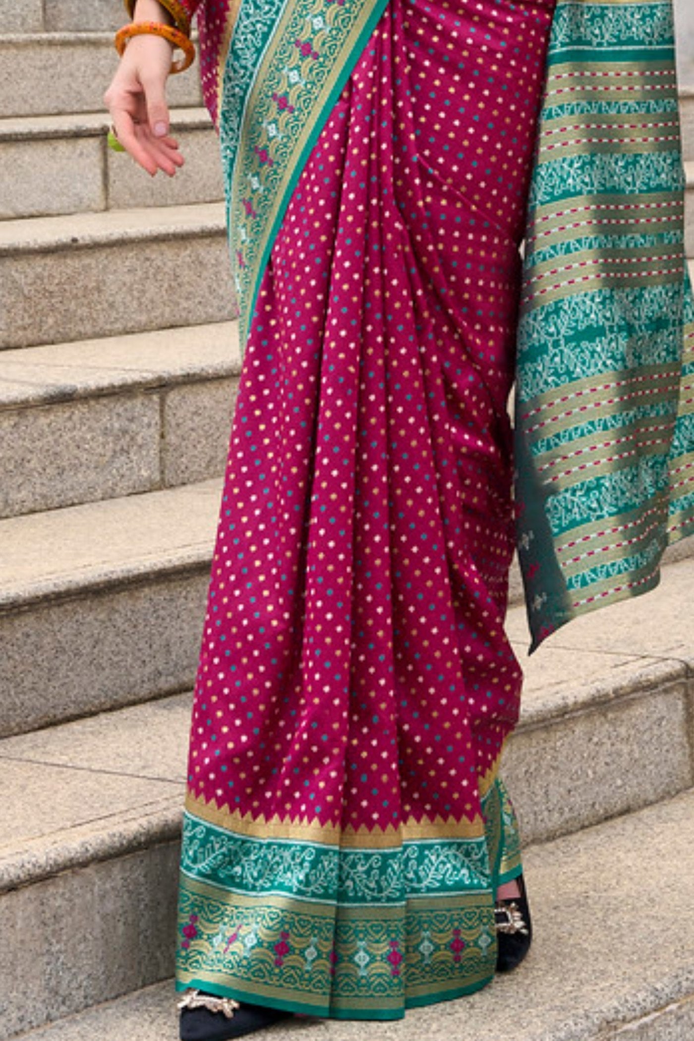 Rehana Maroon Pure Soft Banarasi Silk Weaving Saree