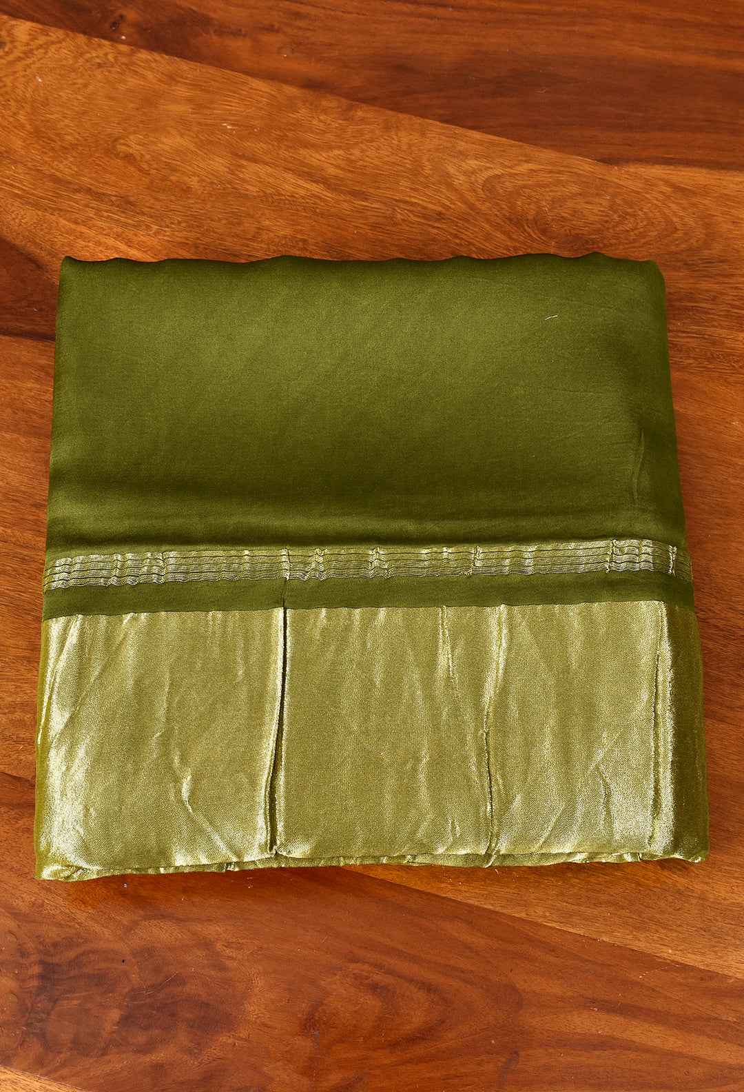 Beautique  Plain Pure Modal Gajji Silk Saree With Zari Pallu Natural dyeing Saree