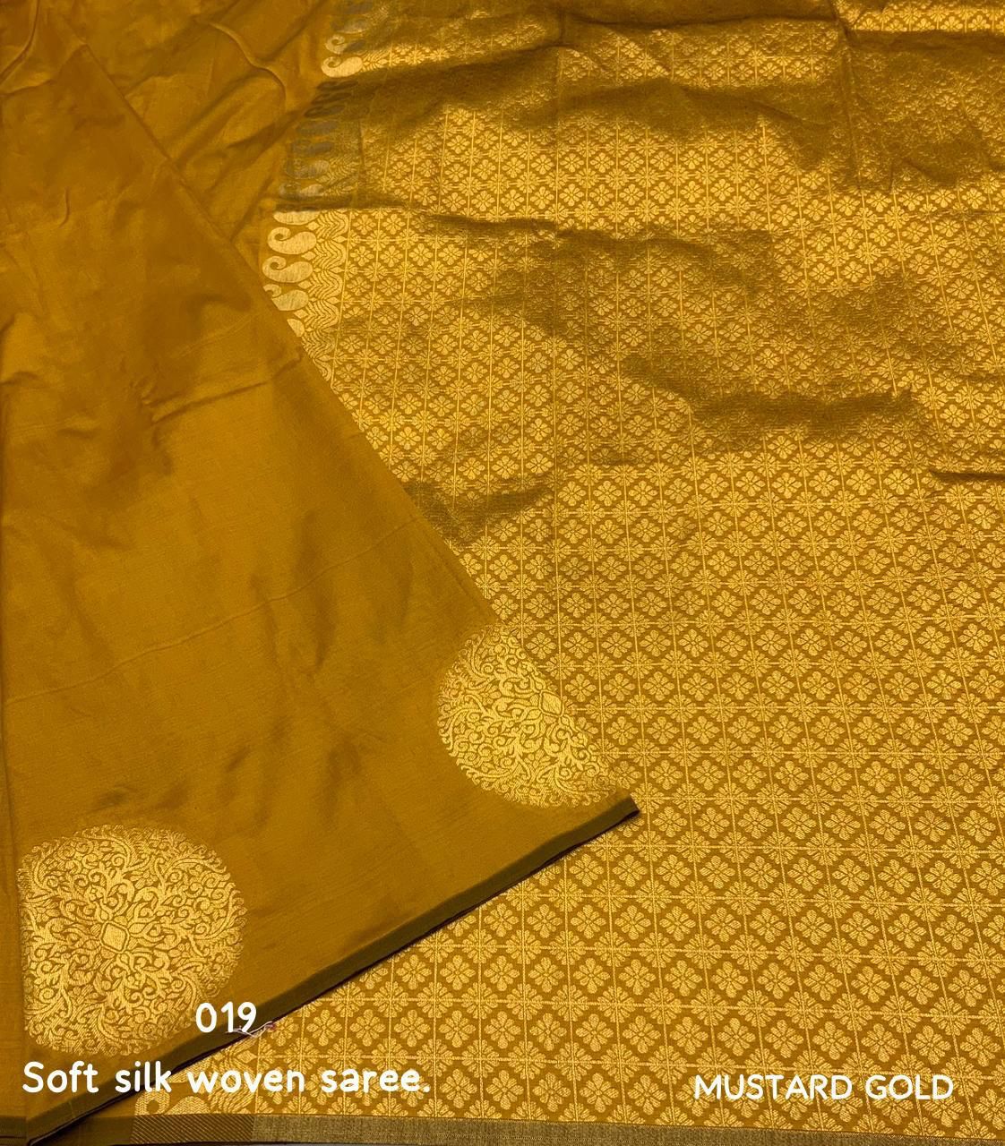 Mythical Yellow Soft Silk Weaving Saree