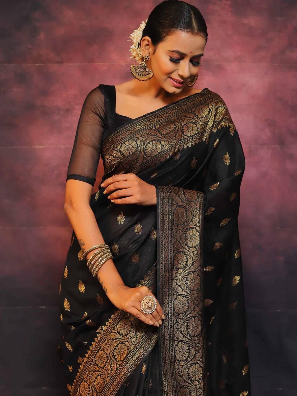 Alluring Soft Silk Weaving Saree