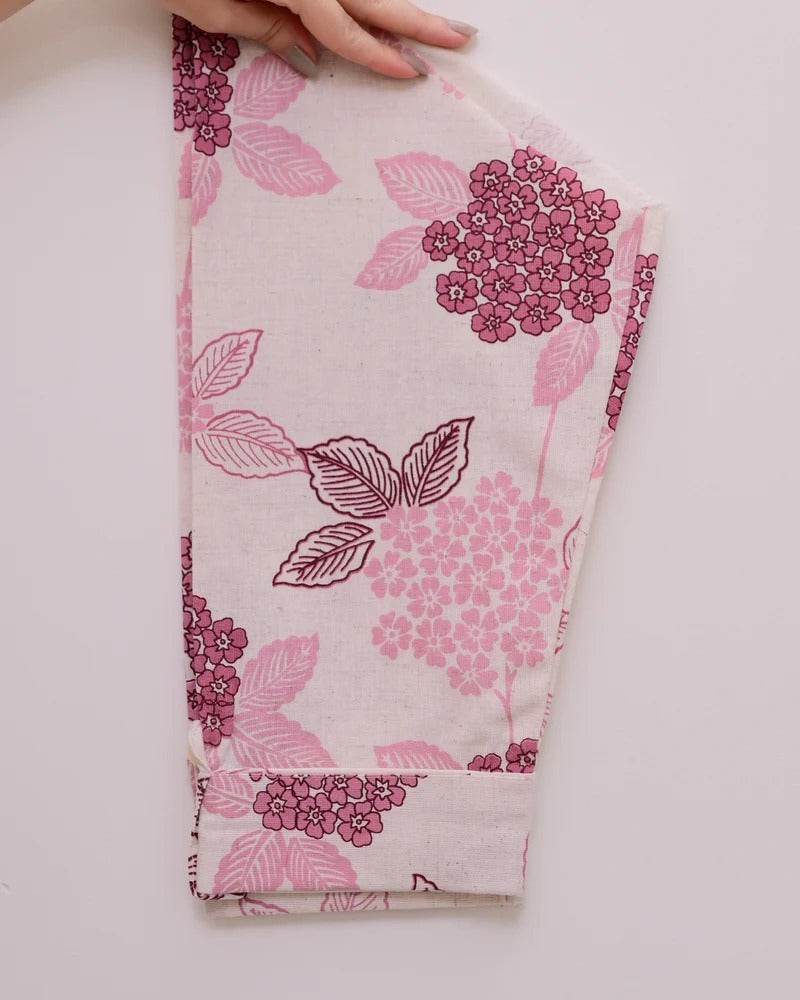 Ratatouille Blush Pink Pure Cotton Floral Printed Kurta Set