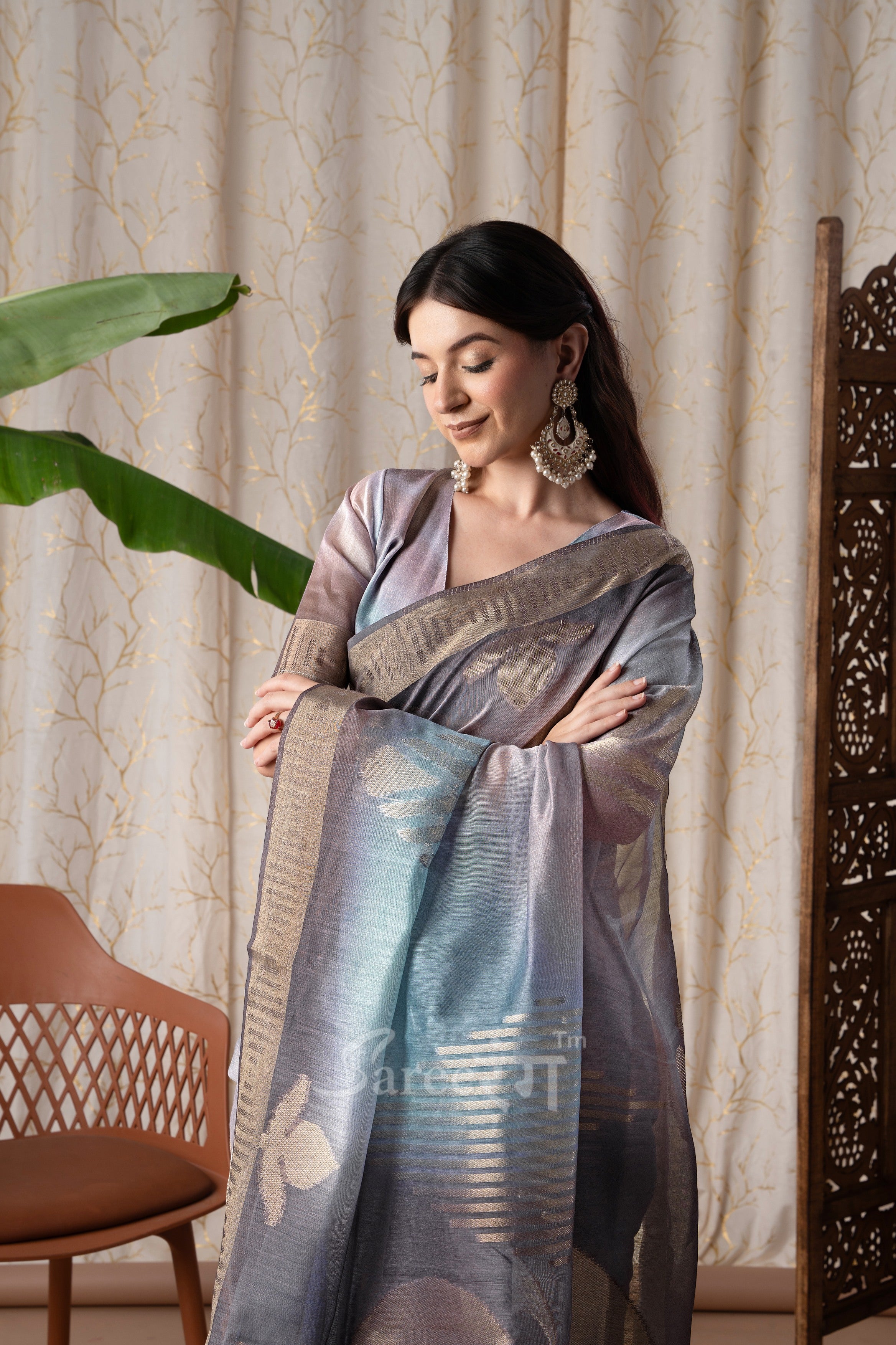 Watermelon Multicolor Fancy Modal Cotton Silk Printed Saree
