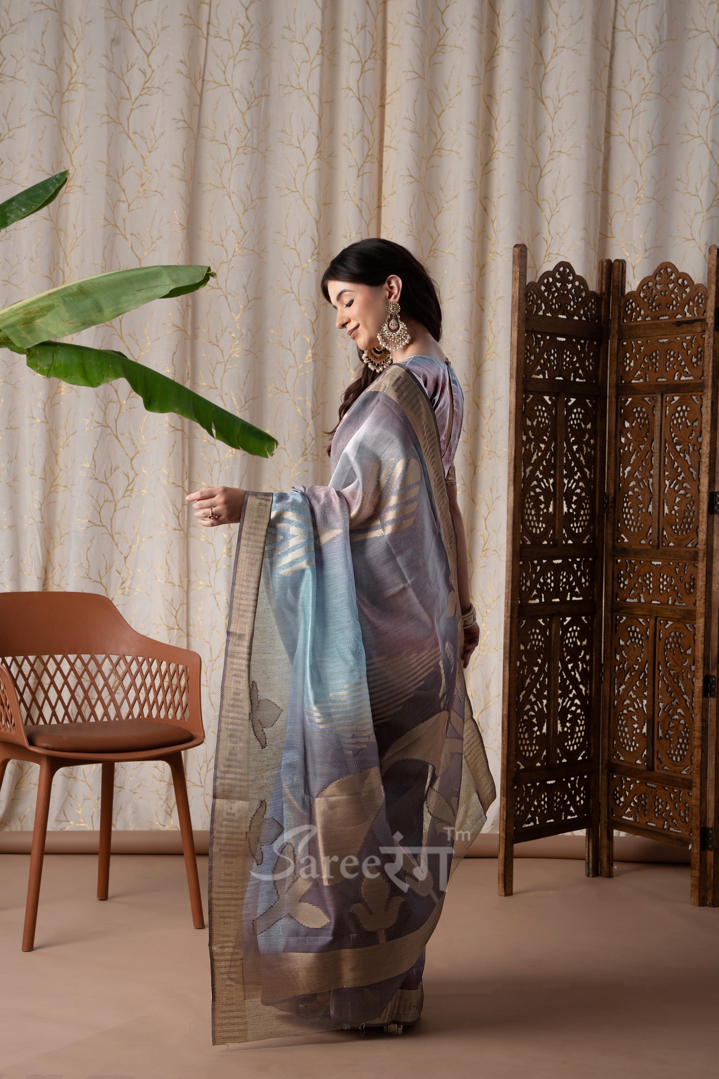 Watermelon Multicolor Fancy Modal Cotton Silk Printed Saree
