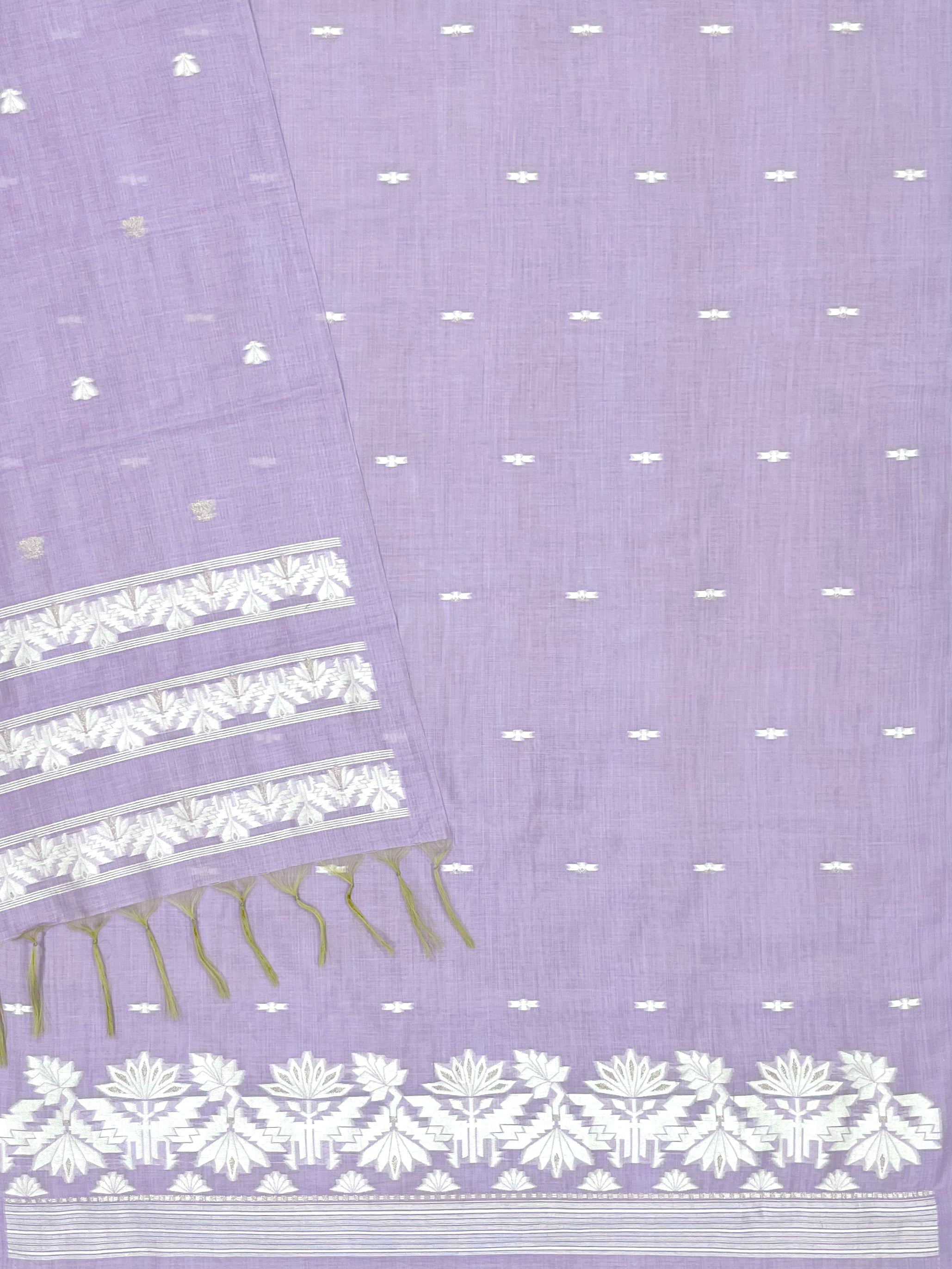 Blue Haze Pure Soft Linen Cotton Embroidered Work Unstitched Dress Material