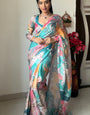 Beautify One Minute Ready To Wear Multicolor Printed Georgette Saree