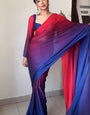 Sublime One Minute Ready To Wear Multicolor Georgette Saree