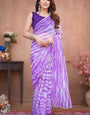 Jubilant One Minute Ready To Wear Lavender Georgette Saree