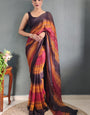 Blooming One Minute Ready To Wear Multicolor Nylon Silk Saree