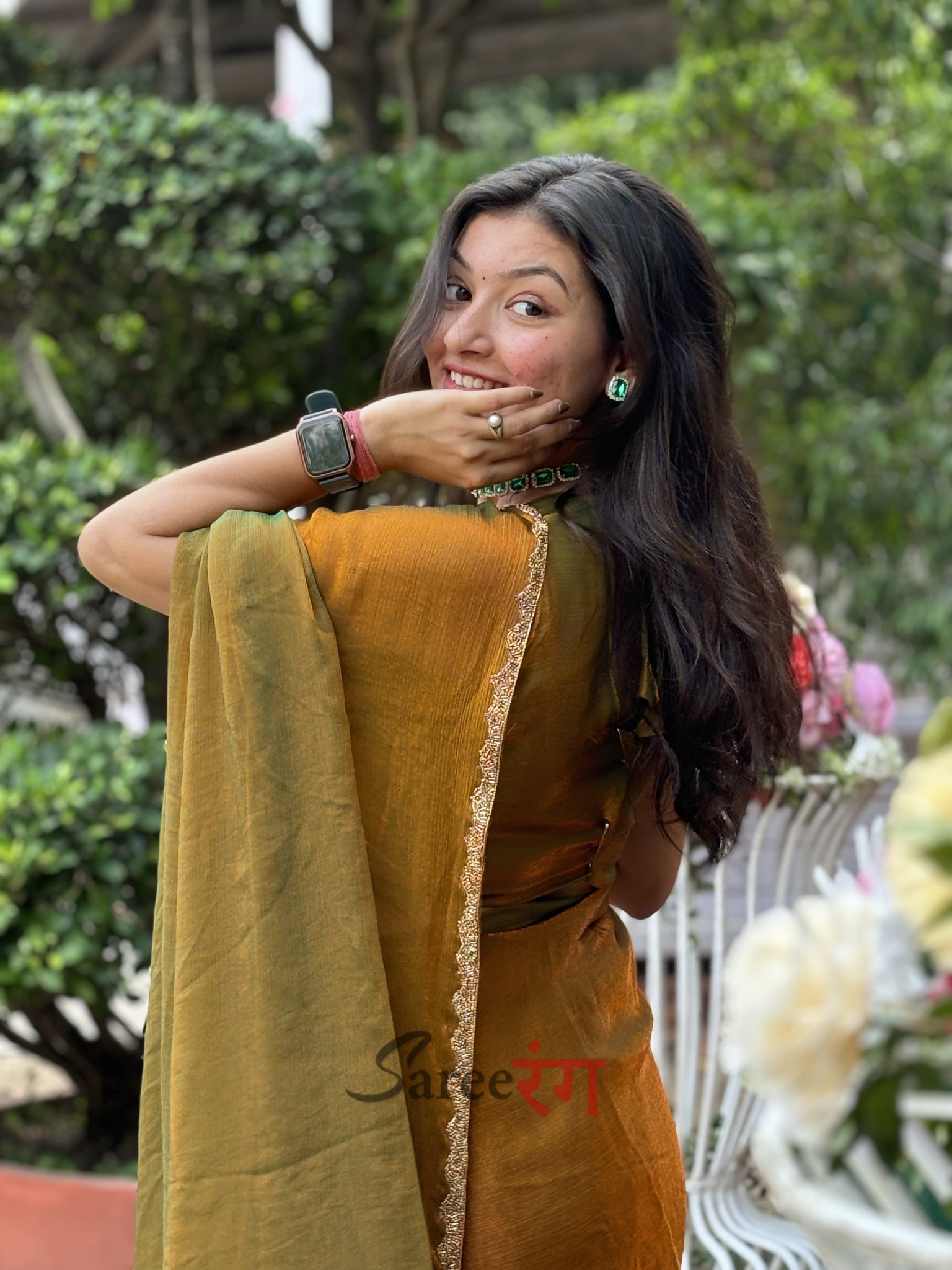 Graceful Green Fancy Silk Saree With Outstanding Blouse Piece