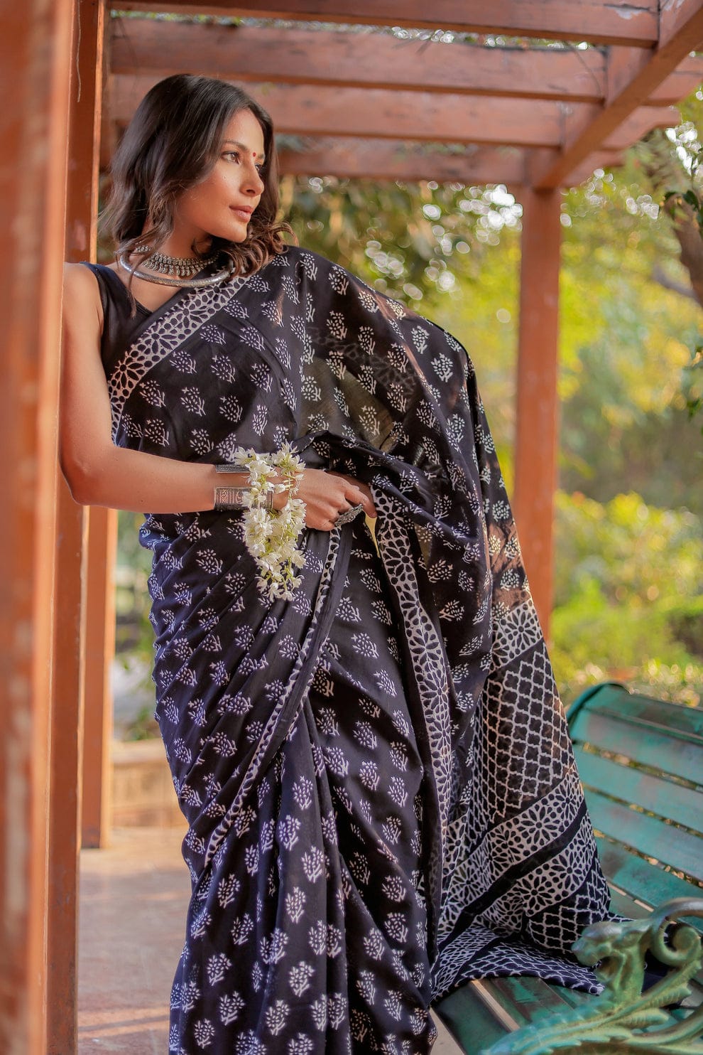 Petaline One Minute Ready To Wear Blue Pure Soft Linen Silk Saree