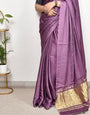 Charisma Plain Pure Modal Gajji Silk Saree With Zari Pallu Natural dyeing Saree