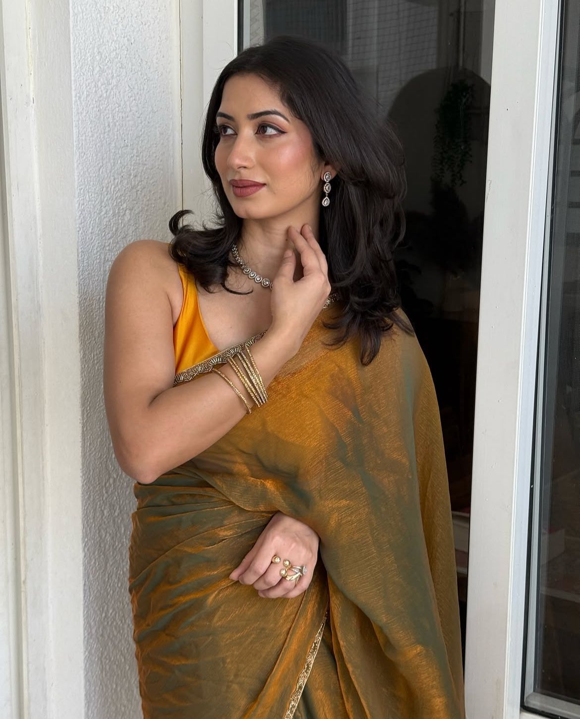 Graceful Green Fancy Silk Saree With Outstanding Blouse Piece