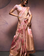 Rangrezza Pinkesh Beige Soft Silk Printed Saree