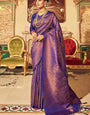 Ananta Royal Blue Kanjivaram Zari Weaving Silk Saree