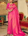 Ananta Pink Kanjivaram Zari Weaving Silk Saree