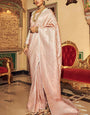 Ananta Cream Kanjivaram Zari Weaving Silk Saree