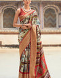 Saaria Almond Dola Silk Printed Saree